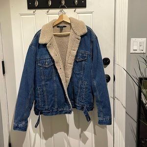 Selling a never worn Ksubi denim jacket, size is XL